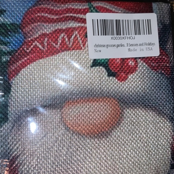 NWT BRIARWOOD LANE Welcome Christmas Gnomes Decor Garden Flag - Picture 3 of 5